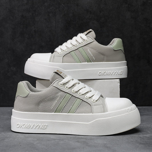 2026 men's height-increasing summer sneakers, breathable casual platform work shoes in a versatile trendy design