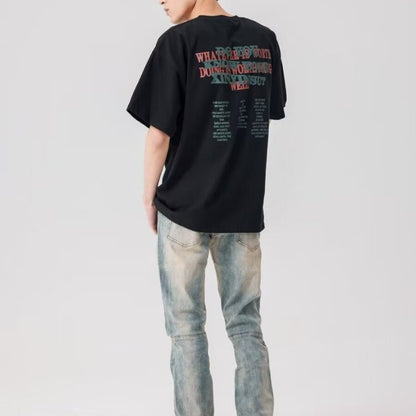 BackUpMyFilesNow Urban Zip Jeans showing front view with zipper details and classic denim style.