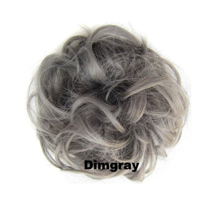 Hair ring accessory, close-up view of decorative metal ring for styling braids and ponytails