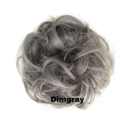 Hair ring accessory, close-up view of decorative metal ring for styling braids and ponytails