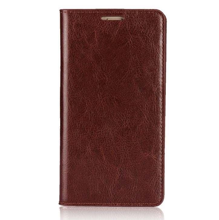 Black leather flip case cover for Apple iPhone X and iPhone 7 Plus mobile phones