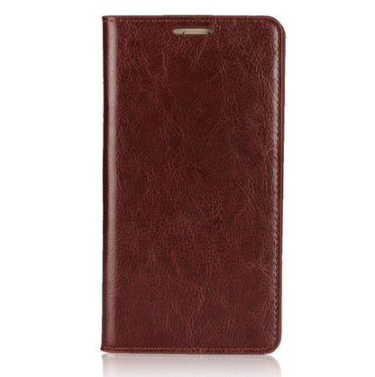 Black leather flip case cover for Apple iPhone X and iPhone 7 Plus mobile phones