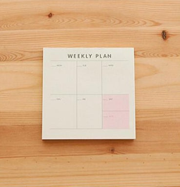Weekly monthly work planner with organized weekly and monthly sections for scheduling tasks and appointments