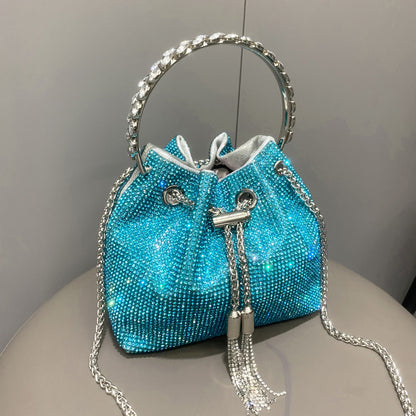 Shiny diamond handbag for women in European and American style