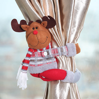 Curtain buckle tieback, decorative curtain accessory close-up