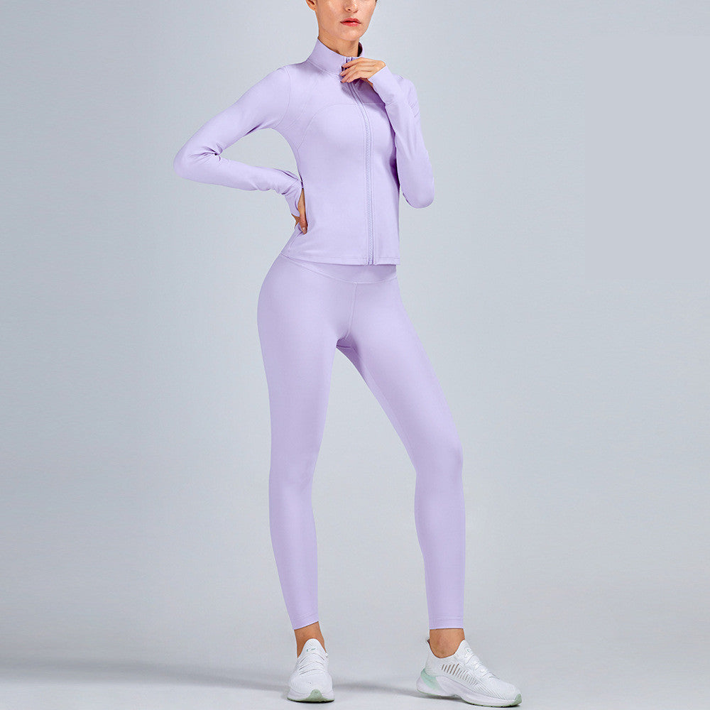 Amazon new autumn and winter yoga clothing suit in a warm, comfortable athletic outfit outfit