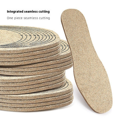 Wool carpet insole with slow-pressure multi-code segments, customizable for a tailored fit