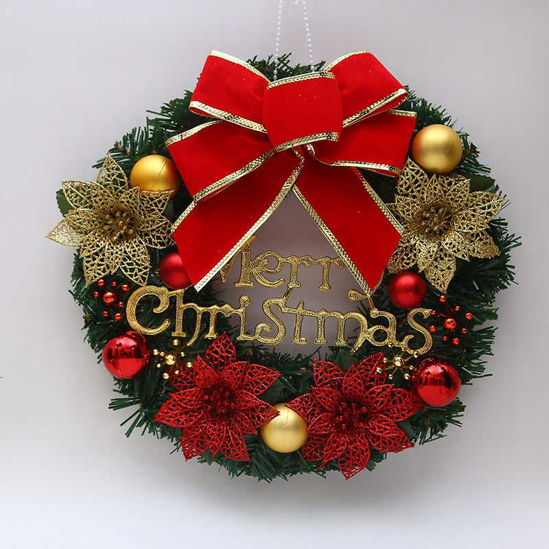 Christmas garland window decoration with festive greenery for holiday decor
