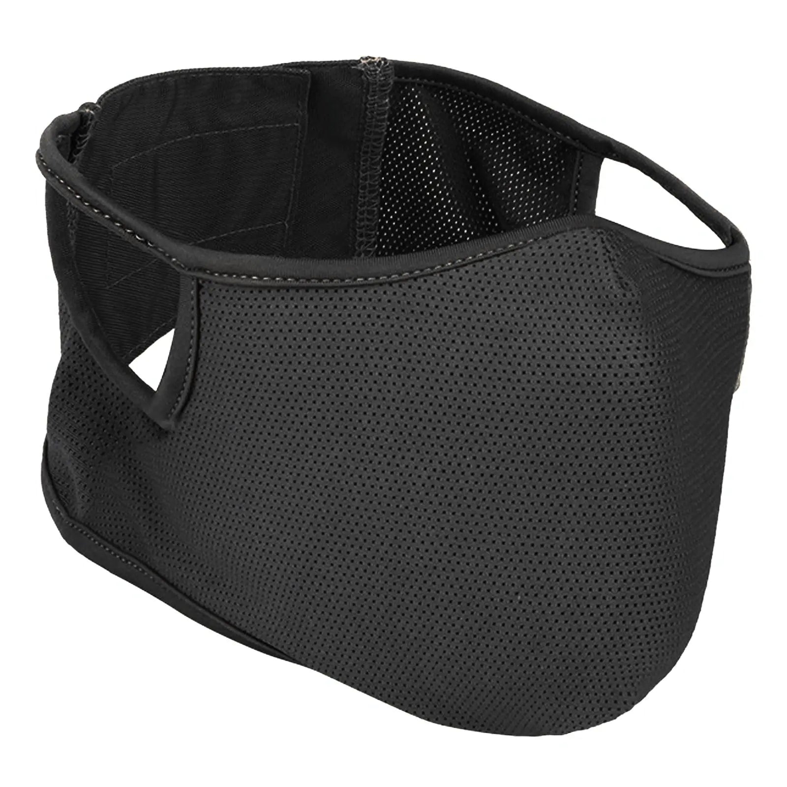 Light Fit Tactical Mask Wraparound Soft Quick-Dry Fabric with Earloop Detachable 3D Hold Silicone Liner with Breathable Holes Absorbs Impact Anti-dust Airsoft Half Face Shield (Black/M/1pcs)