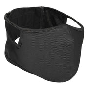 Light Fit Tactical Mask Wraparound Soft Quick-Dry Fabric with Earloop Detachable 3D Hold Silicone Liner with Breathable Holes Absorbs Impact Anti-dust Airsoft Half Face Shield (Black/M/1pcs)