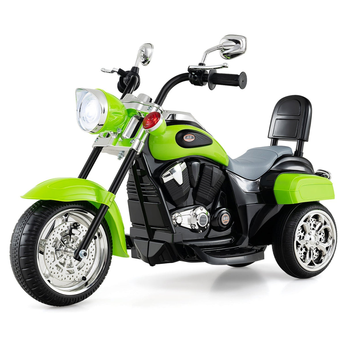 3-wheel electric ride-on toy motorcycle for toddlers by GBruno Store, featuring a 6V battery and colorful design for young children.