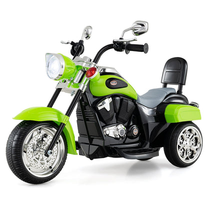3-wheel electric ride-on toy motorcycle for toddlers by GBruno Store, featuring a 6V battery and colorful design for young children.