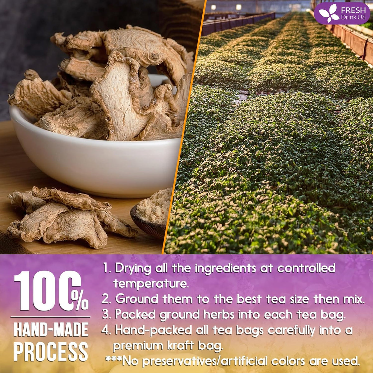 Premium Ginger Tulsi Tea Bags