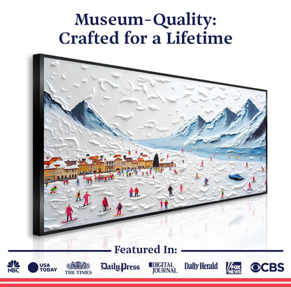 Snow Mountain Abstract Wall Art II