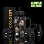 Coldest Limitless Ultra v8 15oz stainless steel tumbler with black lid, designed for keeping drinks hot or cold.