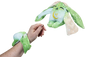 Moon Pals Clover Mini Wrist Hugger plush in soft green with adorable embroidered face and tiny arms, designed as a wrist accessory.