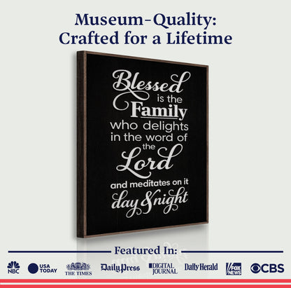 Blessed Is The Family Faith Sign II