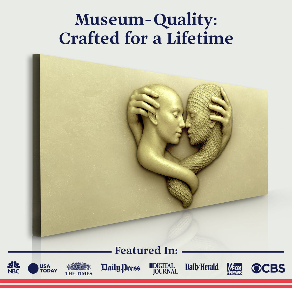 Eternal Love Figure Abstract Wall Art