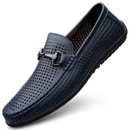 Soft-soled lightweight breathable slip-on loafers in a simple, comfortable design
