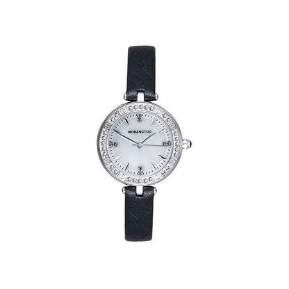 Women's waterproof high-end watch with belt, My Store brand, shown in a close-up product view