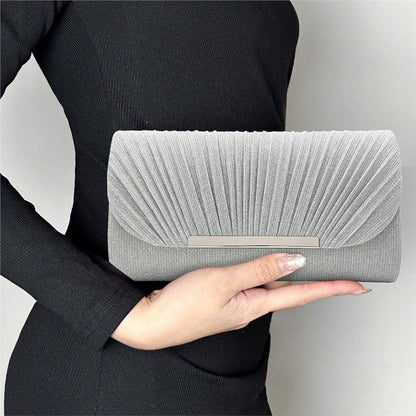 Women's pink clutch with hardware edge and party pattern, My Store