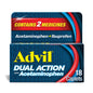 Advil Dual Action coated caplets with ibuprofen and acetaminophen for 8-hour pain relief, 18-count package by BACKUPMYFILESNOW®.