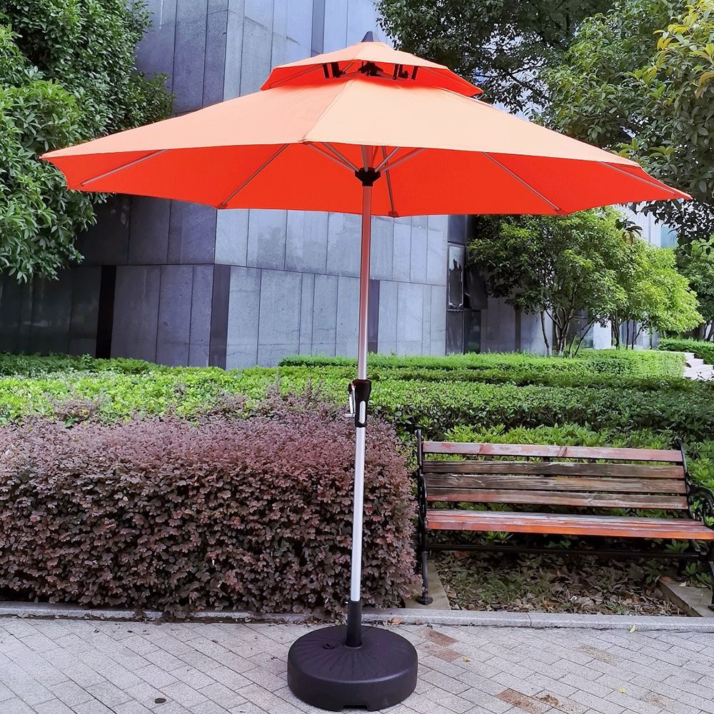 Cross-Border Hand-Cranked Aluminum Patio Umbrella