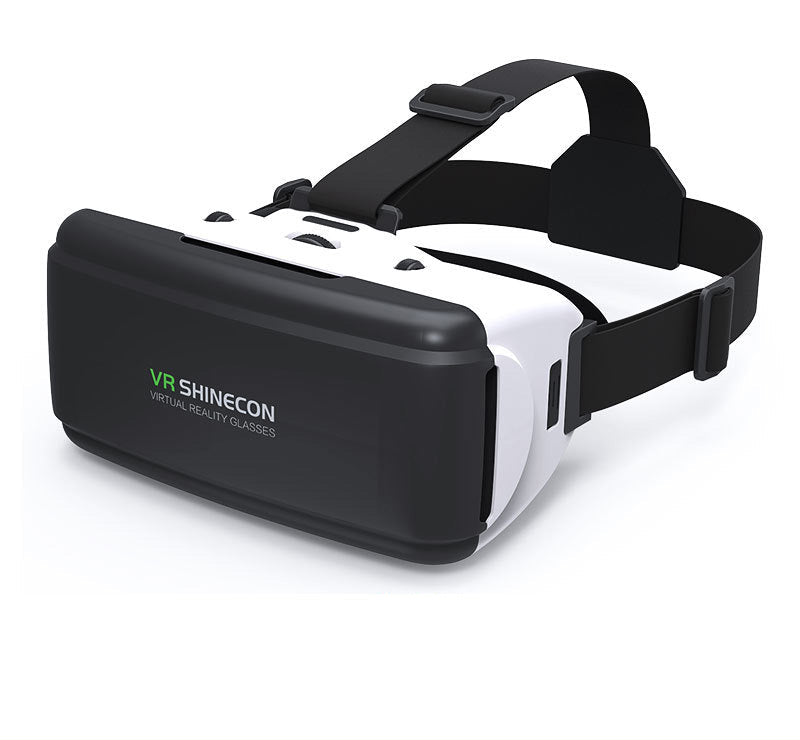 Thousand Magic Mirror compact mobile phone VR 3D headset glasses in black with adjustable head strap