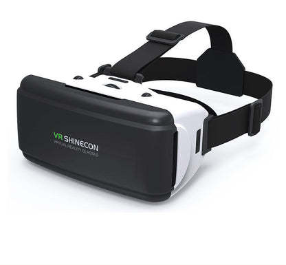 Thousand Magic Mirror compact mobile phone VR 3D headset glasses in black with adjustable head strap