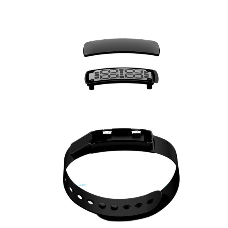 Pedometer vibration alarm waterproof smartwatch with digital display and wristband