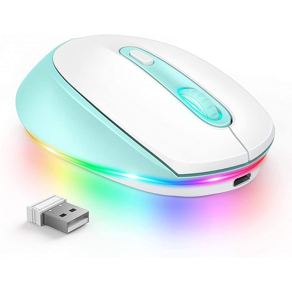 24g ergonomic wireless mouse with 1600dpi sensor and rechargeable battery