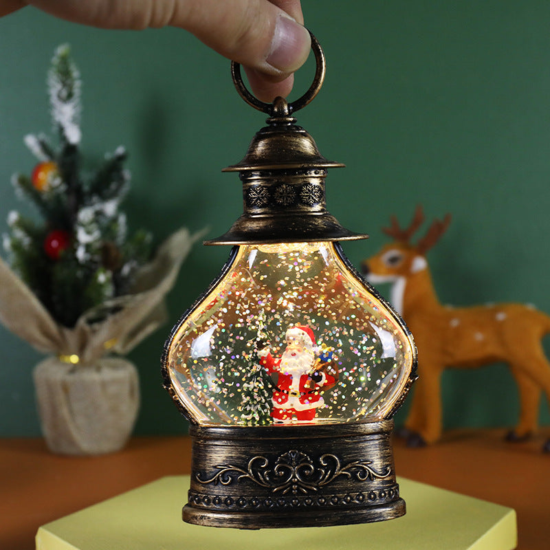 Christmas decorations snowflake crystal ball with frosted snowflake design and hanging ornament detail