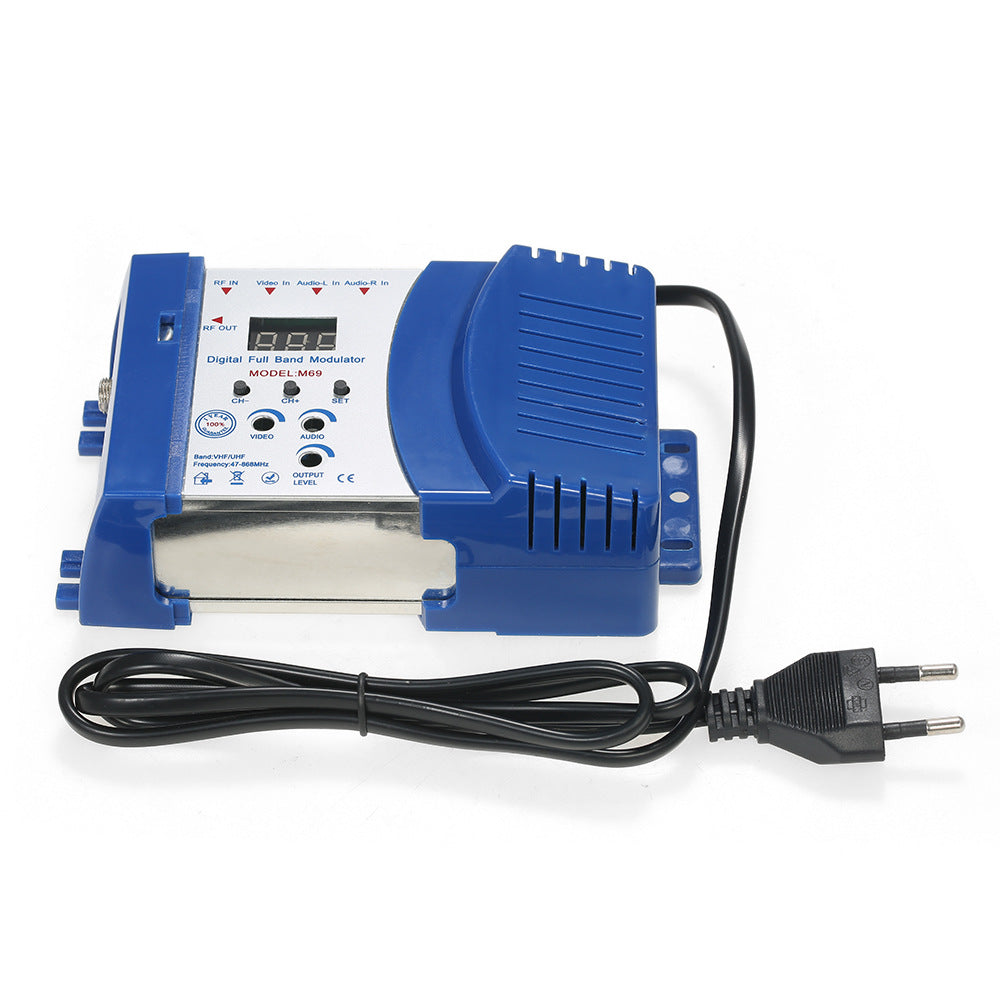 High-performance compact RF modulator for audio video to TV conversion by My Store