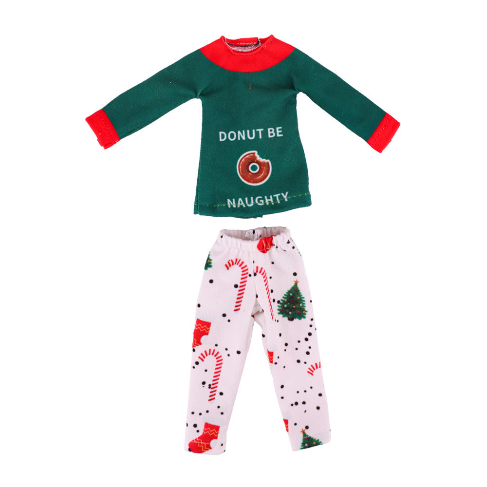 Christmas Bookshelf Doll's Clothing Accessories by My Store, festive miniature outfit and accessories set