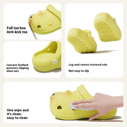 Children's Closed Toe Home Outdoor Slippers