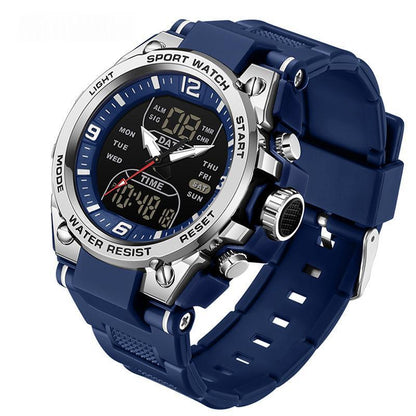 Multifunctional waterproof dual-display swimming watch with digital screen and durable wristband