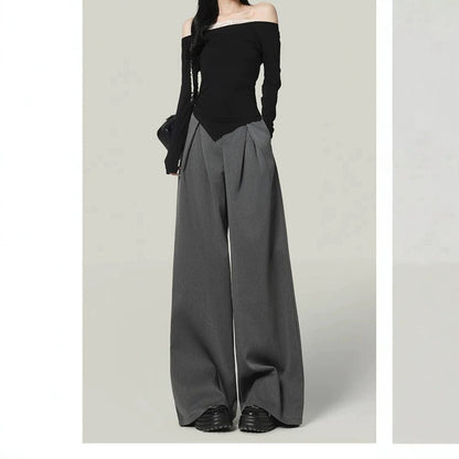 Loose draped casual stylish pants in a relaxed silhouette, My Store brand