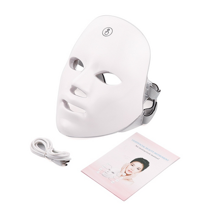 BACKUPMYFILESNOW® Skin Rejuvenation Facial Beauty Device showing a sleek handheld device with LED lights for skin therapy.