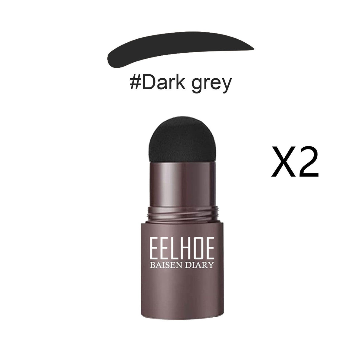 Eyebrow mold set with makeup powder for shaping and defining brows, shown in compact packaging