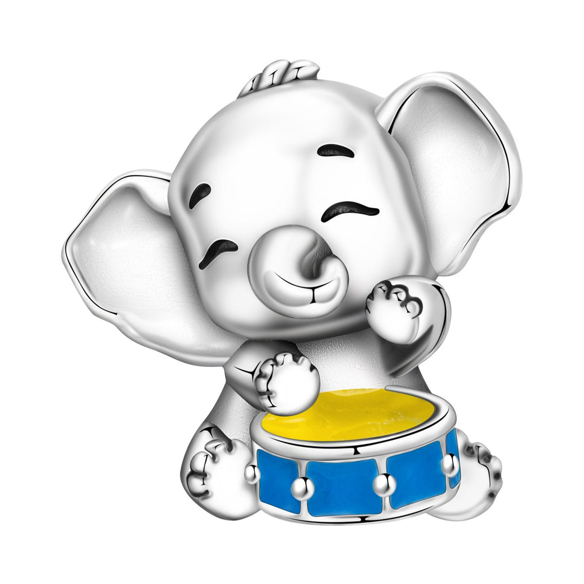 Cute elephant DIY bracelet beads in assorted colors for jewelry making