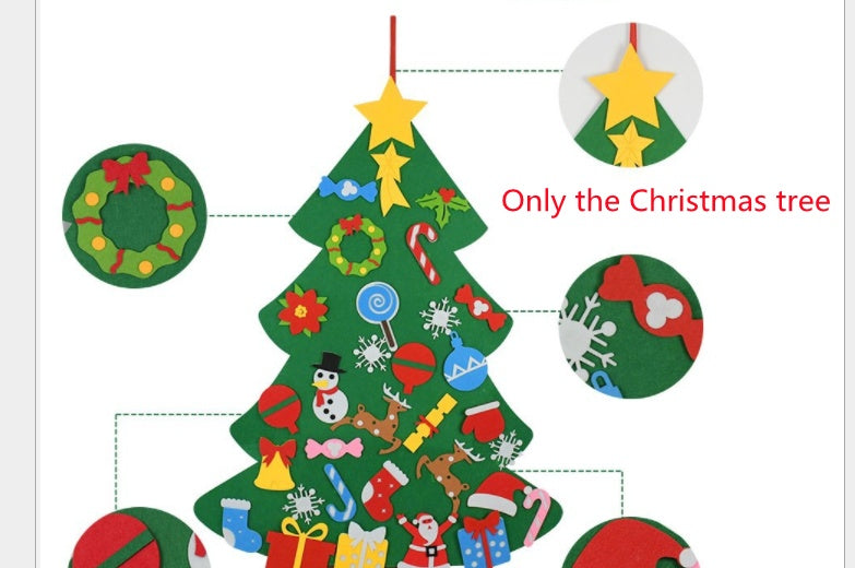 Children's DIY felt Christmas tree with lights by My Store