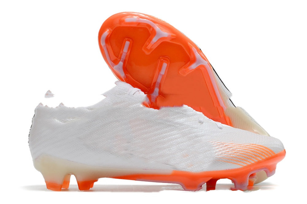 Men's waterproof knitted soccer shoes with full air cushion and FG studs