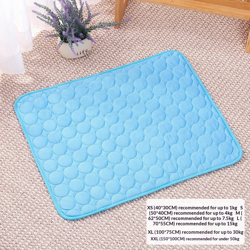 Pet sofa cooling ice silk pad temperature-lowering sleeping mat for dogs and cats
