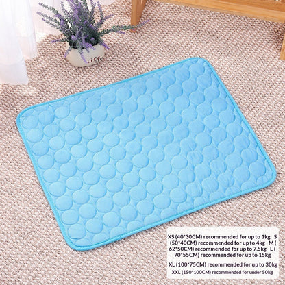Pet sofa cooling ice silk pad temperature-lowering sleeping mat for dogs and cats