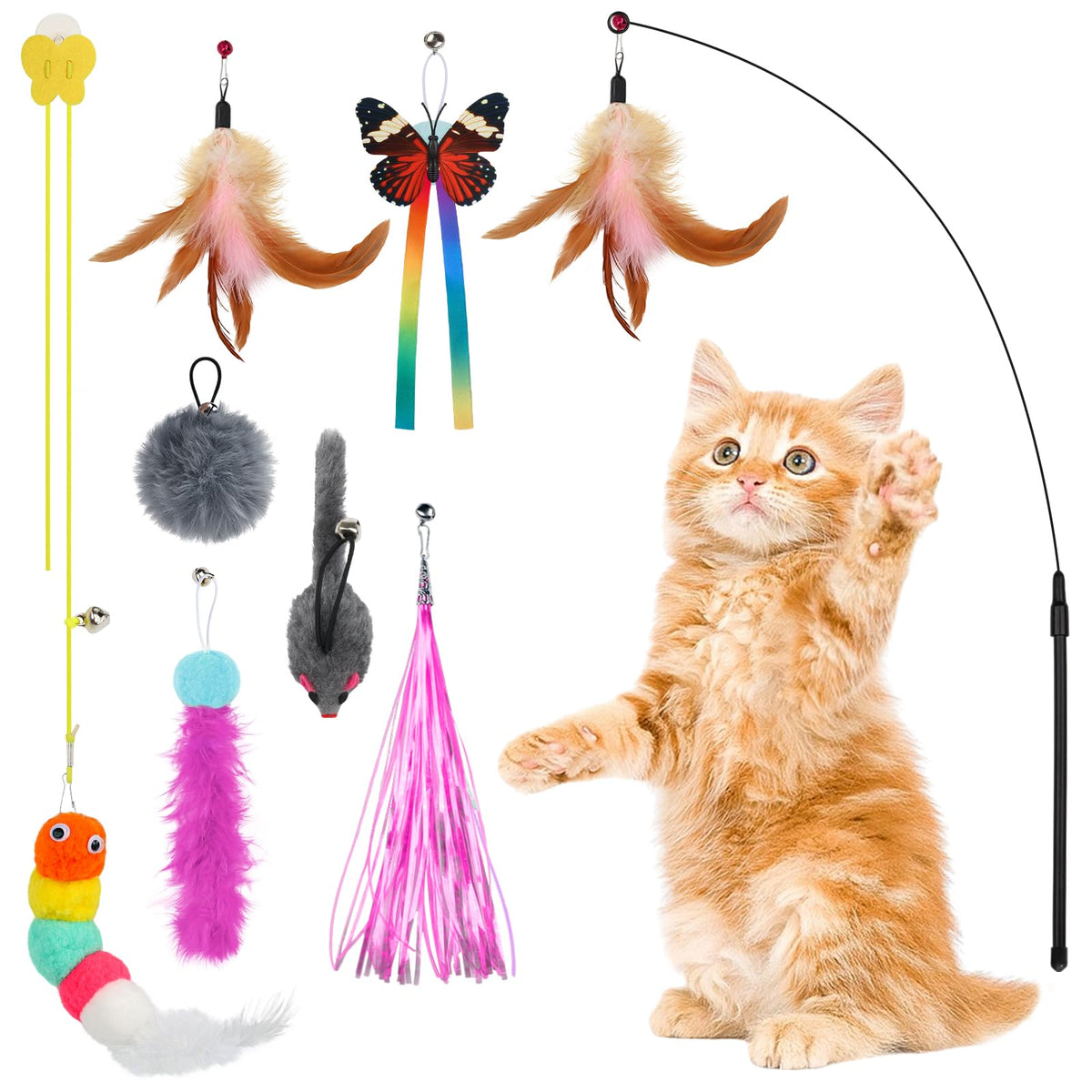 Feline Fun Interactive Cat Toy Set