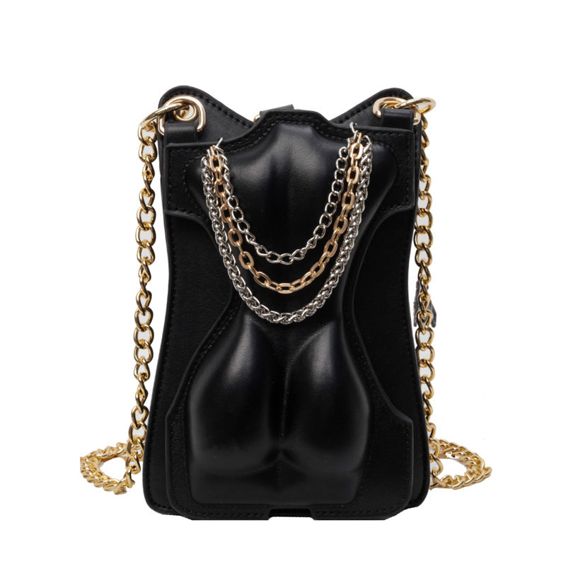 Personalized western style small square shoulder bag in a compact design