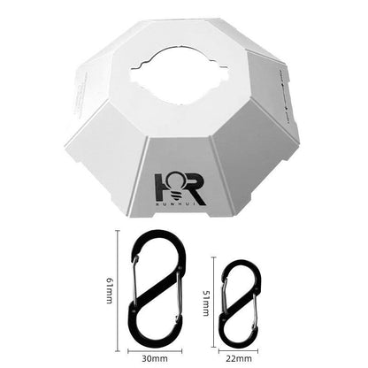 Outdoor RHX tactical camping lantern ambience light in compact black design