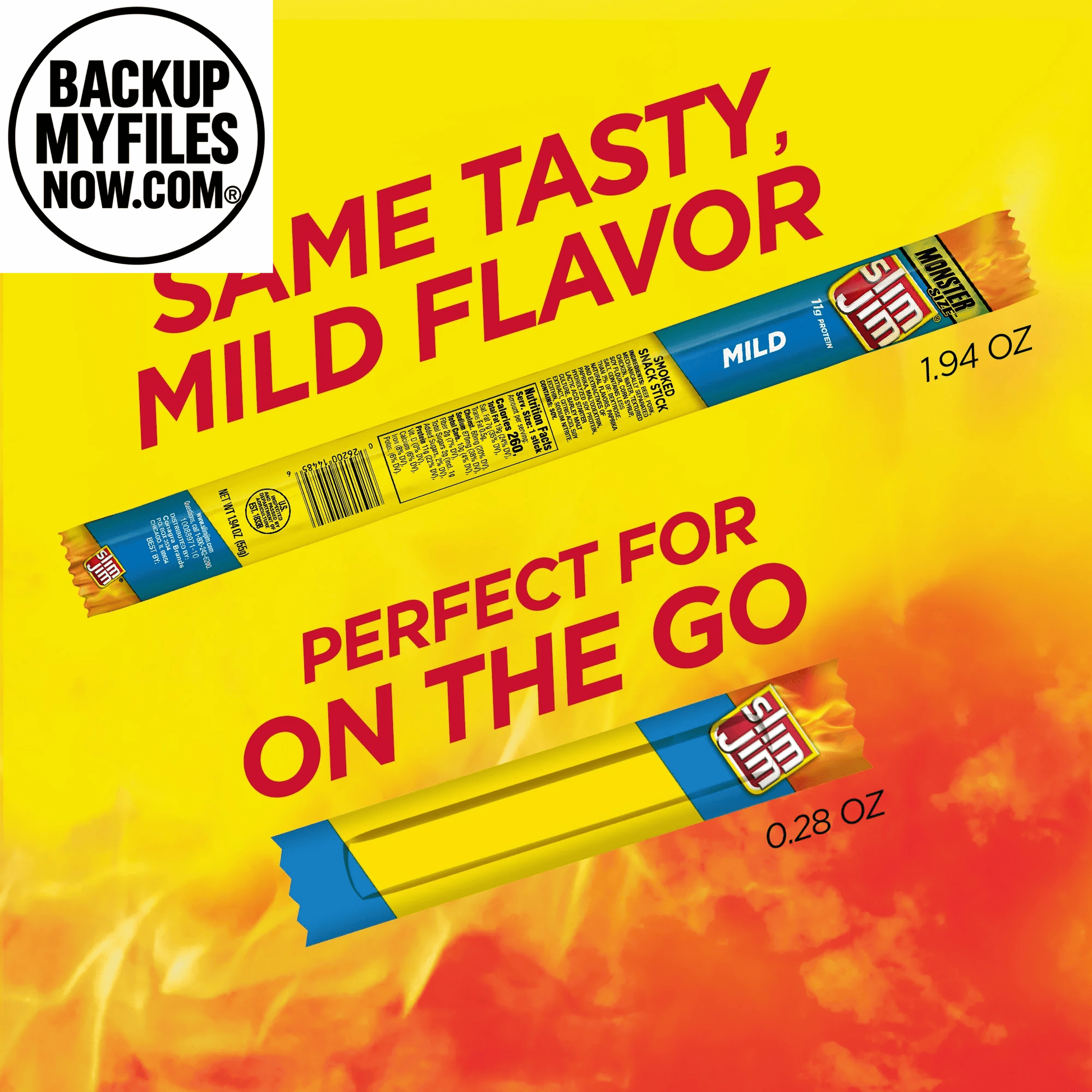 (7 Pack) Slim Jim Smoked Meat Sticks, Mild Flavor, 6G Protein per Serving, Snack Size, 0.28 Oz. (14 Count) - BACKUPMYFILESNOW.COM®