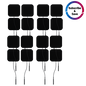iReliev wired small pads refill kit with four adhesive gel pads for use with pain relief devices.