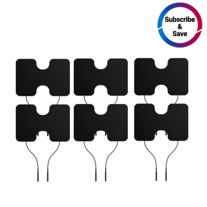 iReliev Wired Super Pads Refill Kit with multiple adhesive pads designed for pain relief and therapy treatments.